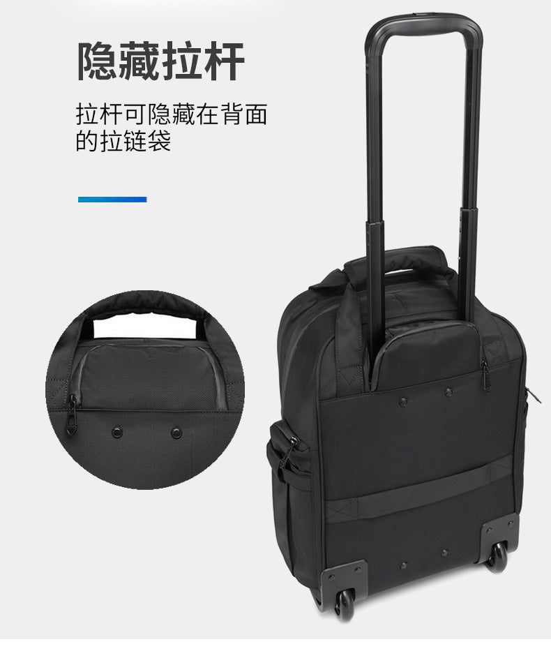 Trolley Travel Bag Business Boarding Bag Large Capacity Waterproof Oxford Cloth Multifunctional Handheld Wheeled Travel Bag - 图片 8