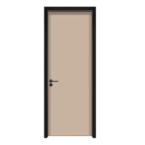 Wooden Color Plywood Hollow Aluminum Honeycomb Semi Solid Core Flush Door French Style Interior Wooden Door