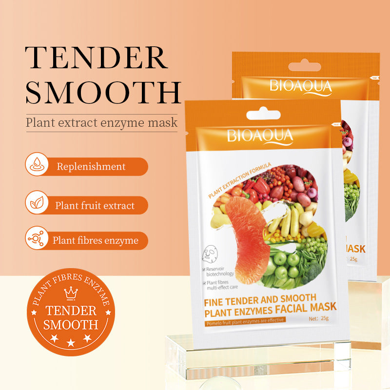 Plant Enzyme Mask25gBIOAOUA Hydrating and Moisturizing Tablets for Cross-Border Wholesale - 图片 3