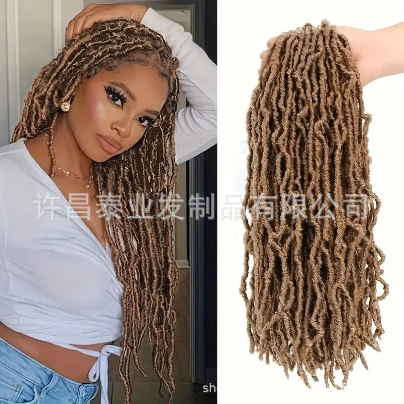 African Wig Synthetic Braids Earthworm Curly Braids African Dreadlocks NU Locs Crochet Dreadlocks Soft Locs - 图片 7
