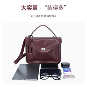 Vintage Tote Bag New Luxury Large Capacity Messenger Bag for Women Fashionable Elegant Single Shoulder Crossbody Bag Handheld Laptop Bag