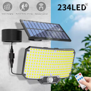 New Solar-Powered Light234LED Courtyard Waterproof Garden Villa Lighting Lamp Split Type Outdoor Lighting Lamp