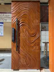 China Top Manufacturer Modern Design Villa Exterior High-end Main Solid Wood Entry Door for Houses Outside Front Door - 图片 7