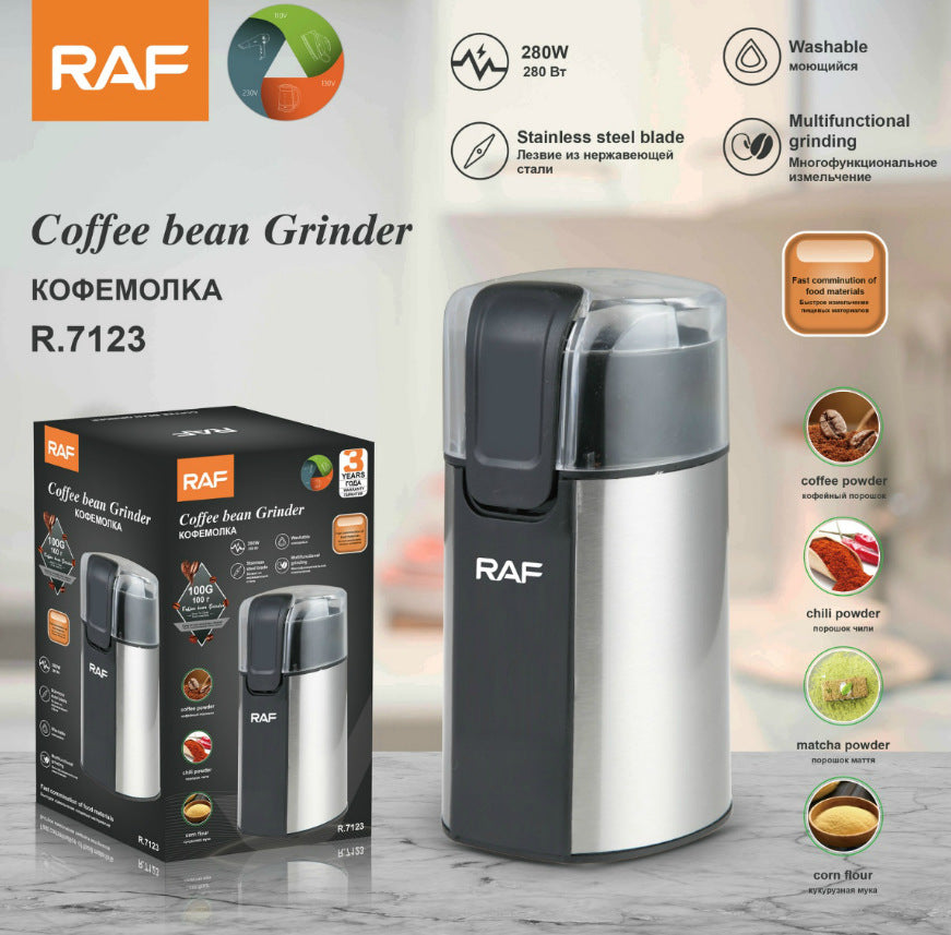 RAF European Standard Export Lightweight Coffee Grinder Household Fully Automatic Coffee Bean Grinder Dry Grinder - 图片 6