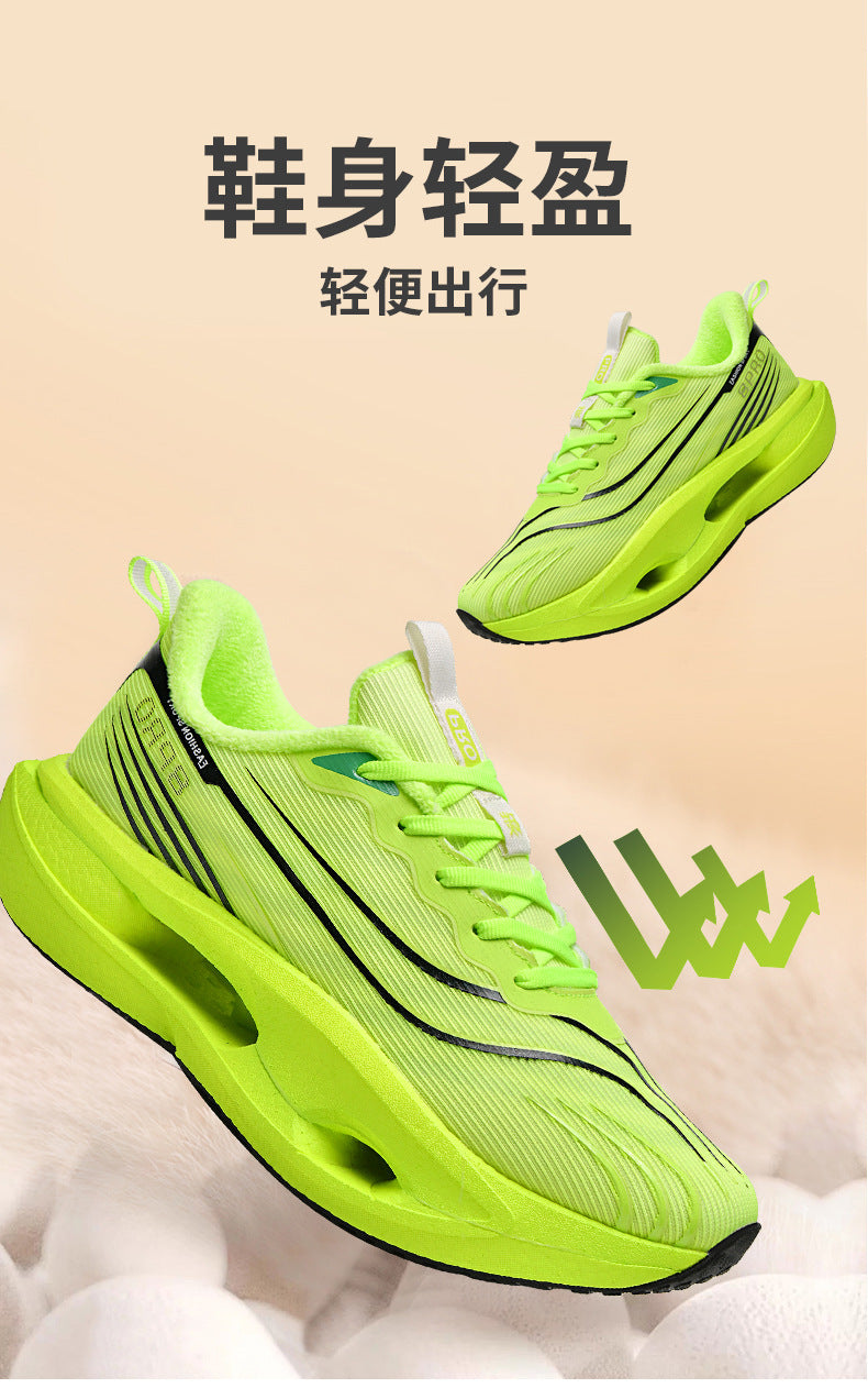 Friction Sound Real Explosion Soft Sole Breathable Racing Running Shoes Unisex Versatile Shock Absorption Anti-Slip Couple Casual Sports Shoes - 图片 17