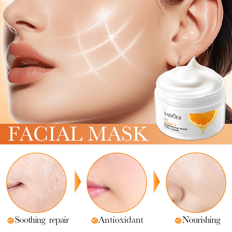 Vitamin C Moisturizing Cream SADOER Whitening, Hydrating, and Skin-Softening Face Cream Cross-Border Wholesale - 图片 4