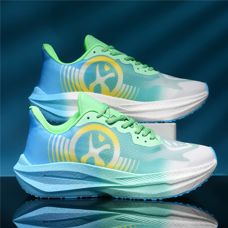 Massk New2025Carbon Plate Popcorn Bottom Running Shoes Men's Marathon Children's Sports Shoes Training Shoes - 图片 4