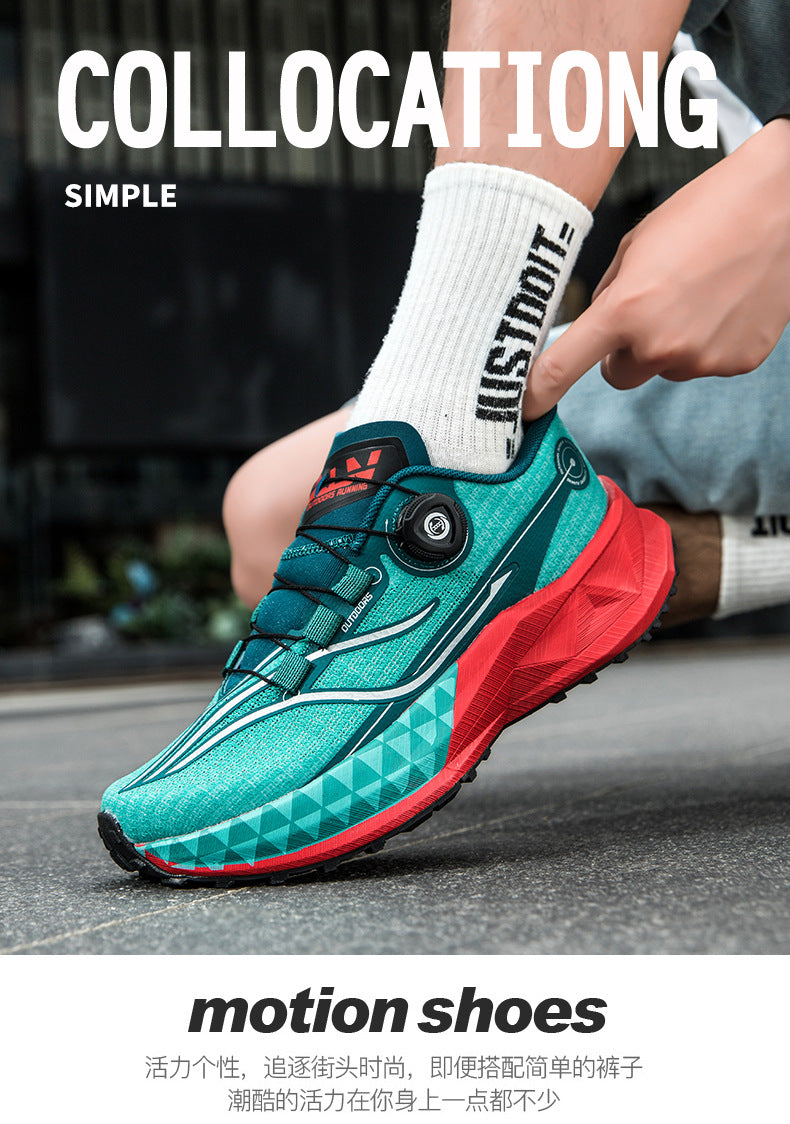 Full Palm Carbon Plate Sports Running Shoes Double Layer Popcorn Outdoor Trail Running Shoes Marathon Men's and Women's Shoes - 图片 30