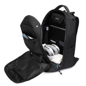 OZUKO Business Backpack for Men, Double Shoulder Laptop Bag, Waterproof, Large Capacity, Commuter School Bag, College Student Trendy Brand, High-End Feel