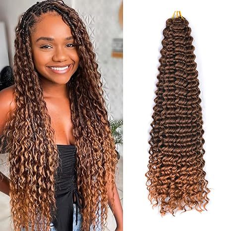 DeepWaveTwist Long Curly Hair Crochet Hair Extensions Afro Synthetic Hairpiece European and American Cross-Border Wholesale Fluffy - 图片 7