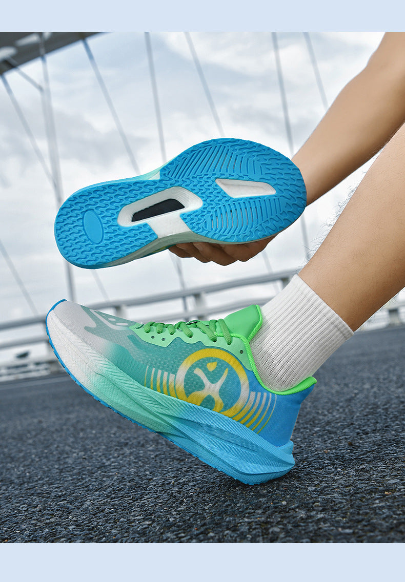 Massk New2025Carbon Plate Popcorn Bottom Running Shoes Men's Marathon Children's Sports Shoes Training Shoes - 图片 29