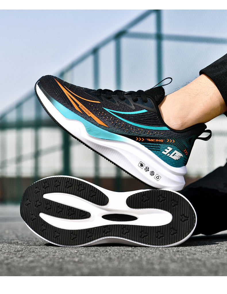New Summer Lightweight Wear-resistant Men's Running Shoes Carbon Plate Non-slip Sports Shoes Casual Fashion Shoes - 图片 29
