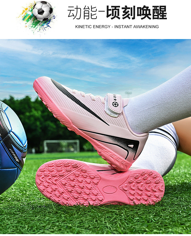 2025World Cup Children's Soccer Shoes Boys Youth Students Girls Spike Long Spike Competition Training Sports Shoes - 图片 26