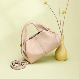 European and American Style Boling En Cloud Bag Lychee Pattern Light Luxury Crossbody Shoulder Dumpling Bag New Women's Underarm Handbag Trendy