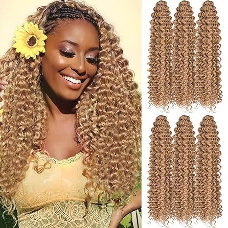 DeepWaveTwist Long Curly Hair Crochet Hair Extensions Afro Synthetic Hairpiece European and American Cross-Border Wholesale Fluffy - 图片 8