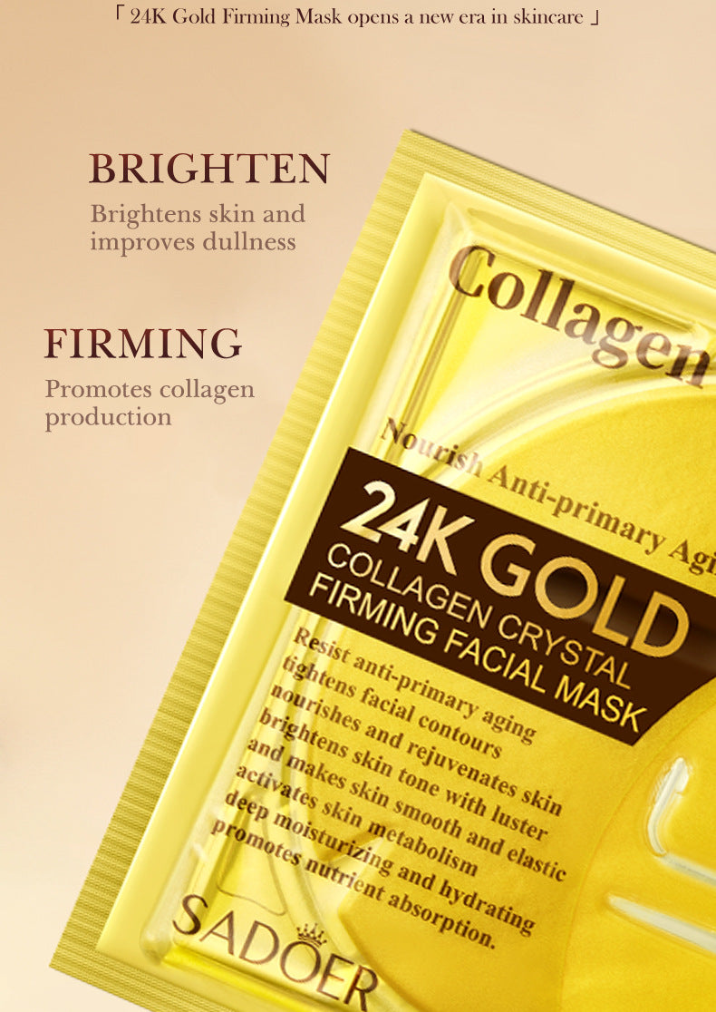 24k Gold Collagen Mask60gSADOER Crystal Hydrating Moisturizing Mask Cross-Border Wholesale - 图片 10