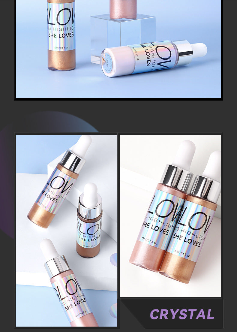SHELOVES Highlight Liquid Contour Shadow Nose Shadow Diamond Brightening Liquid Face Body Highlight - 图片 22