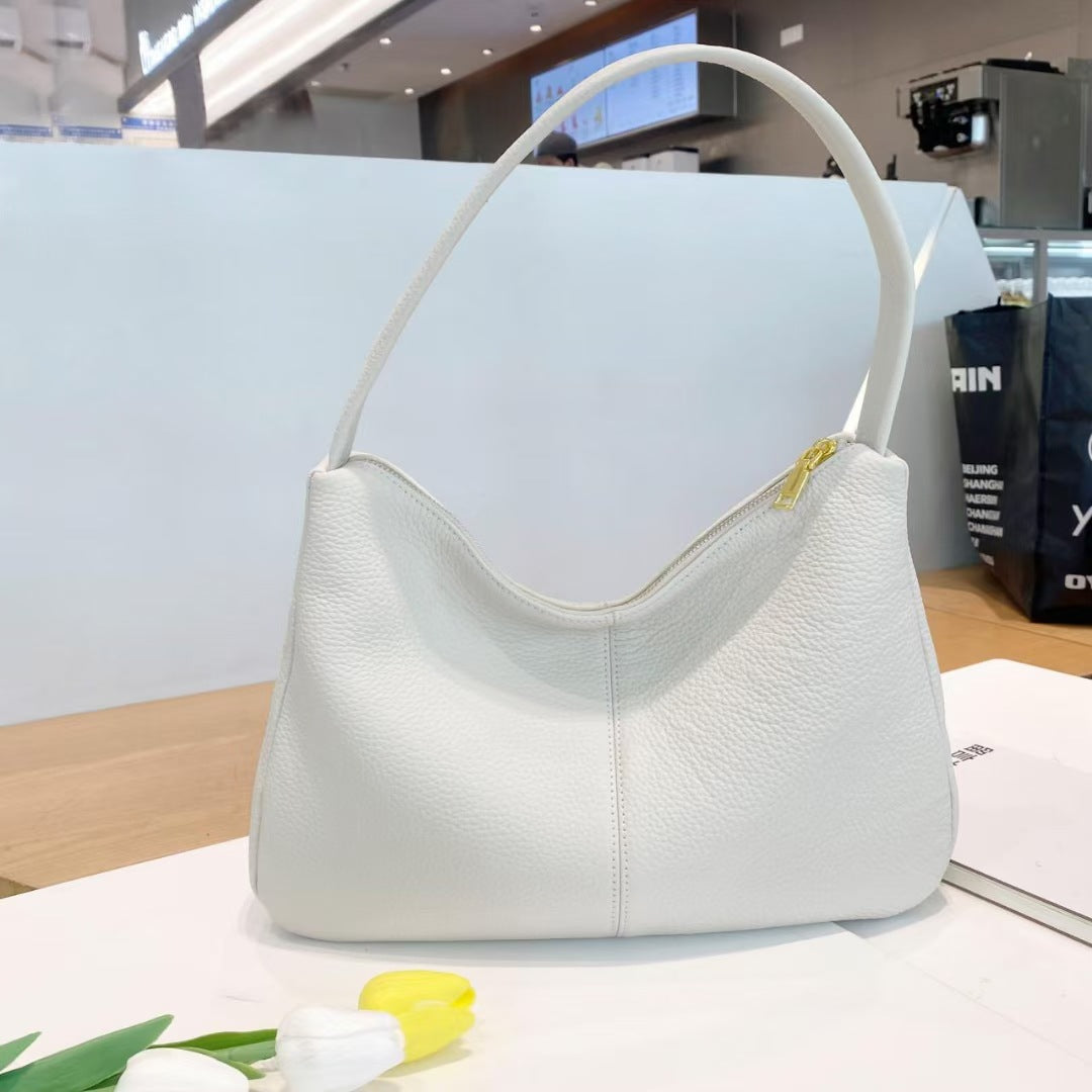Guangzhou Luggage2025New Niche Simple Women's Bag Summer Versatile High-End Large Capacity Genuine Leather Underarm Bag - 图片 11