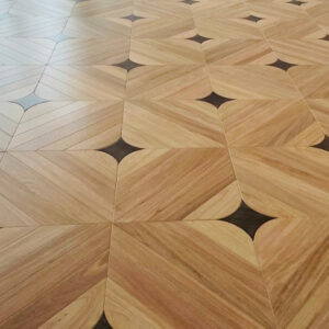 12mm Custom Square Rosewood Parquet Flooring | Engineered Hardwood Panels Deep Grain Texture Click Lock for Home Hotel Outdoor