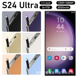 Global Mobile Phones S24 Ultra  2+16 High-end7.3Inch Large Screen1300Pixel Android8 Hd