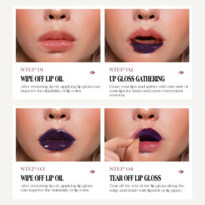 Tear-off Lip Gloss Velvet Matte Non-fading Non-stick Cup Tear-off Lip Color Version Labelable