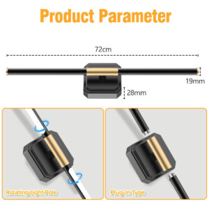 Dual-Head Detachable Wall Lamp Reading Wall Lamp No Wiring Wall Lamp Magnetic Wall Lamp Dimmable Wall Lamp Rechargeable Indoor Wall Lamp