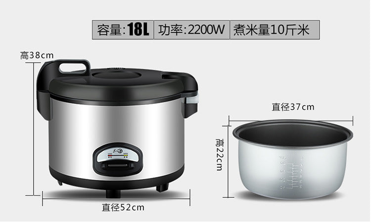 Small Home Appliance Factory Wholesale Large Capacity Xishi Pot Hotel Canteen10L13L18L Extra Large Rice Cooker20-35People - 图片 21