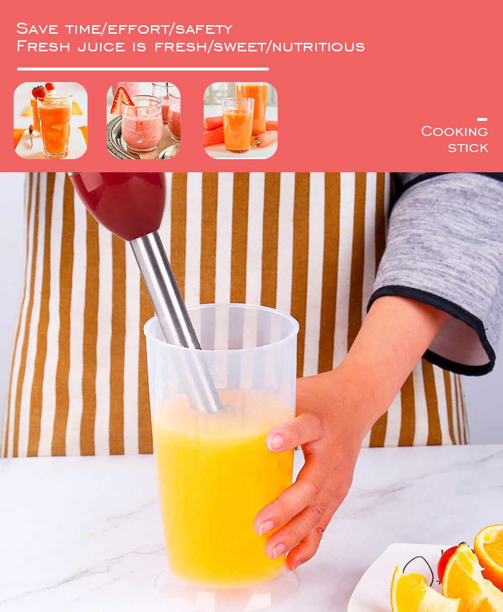 EU Plug Multifunctional Kitchen Handheld Cooking Stick Baby Food Electric Stirring Stick Milk Frother Juicer Meat Grinder - 图片 15