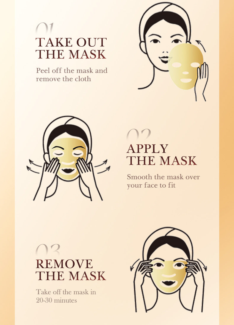 24k Gold Collagen Mask60gSADOER Crystal Hydrating Moisturizing Mask Cross-Border Wholesale - 图片 20