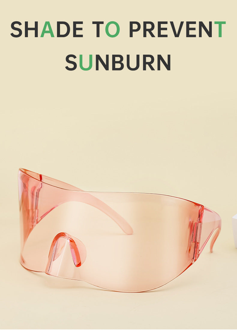 Outdoor Cycling Mercury Sunglasses for Women, European and American Style, Large Frame, Sun Protection Sunglasses for Men, Sports Windproof Glasses shades - 图片 13