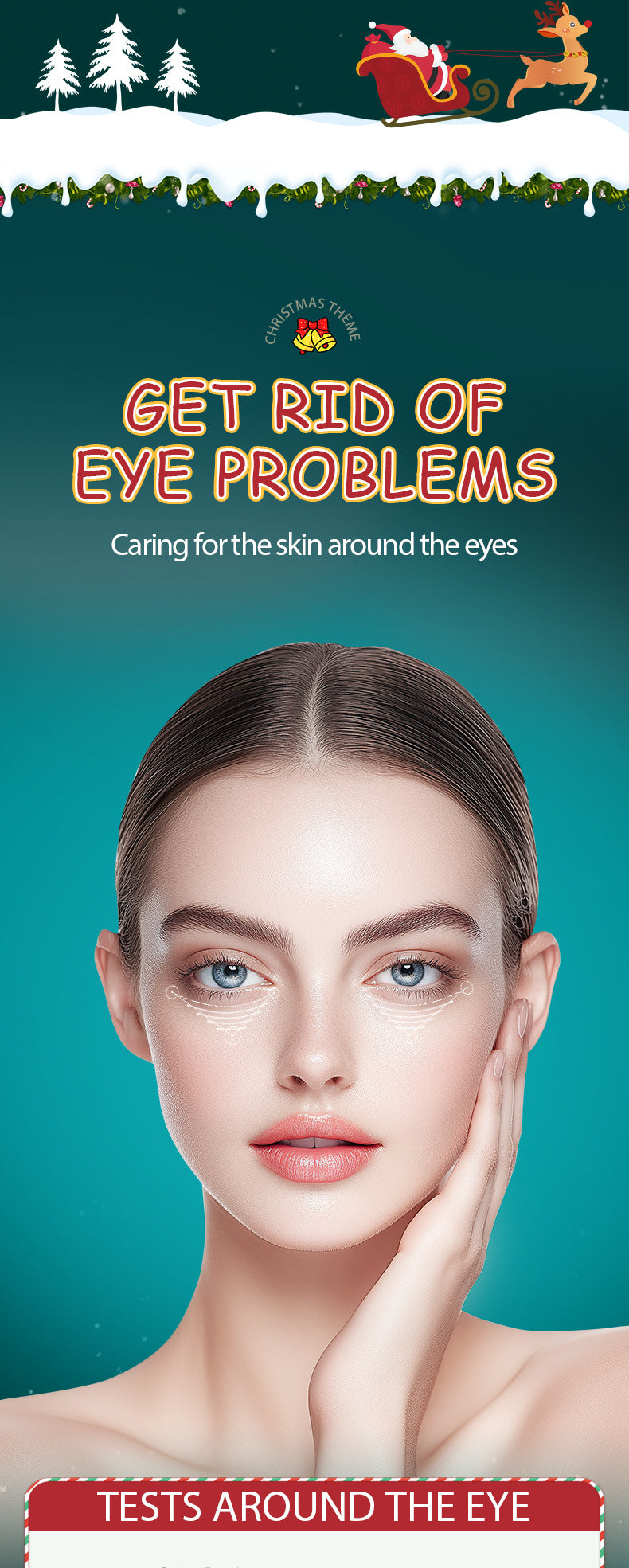 Christmas Blueberry Collagen Eye Mask SADOER Moisturizing Eye Mask Cross-Border Wholesale - 图片 12