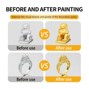 Water-based Gold Leaf Paint Gold Powder Paint gold Art Coating Gold Paint gold Oil Paint Exterior Wall Brand Gold Leaf Brush Paint
