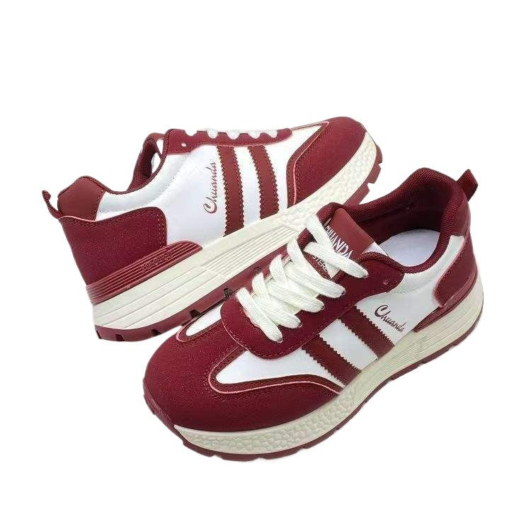 Platform Height Increasing Women's Shoes2025Spring and Summer New Versatile Forrest Gump Soft Sole Sports Casual Dad Shoes - 图片 5