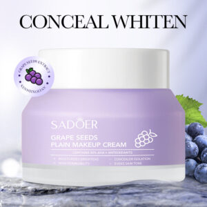 Makeup SADOER Grape Seed Concealer Brightening Cream Skin Softening Face Cream Live Streaming Cross-Border Wholesale