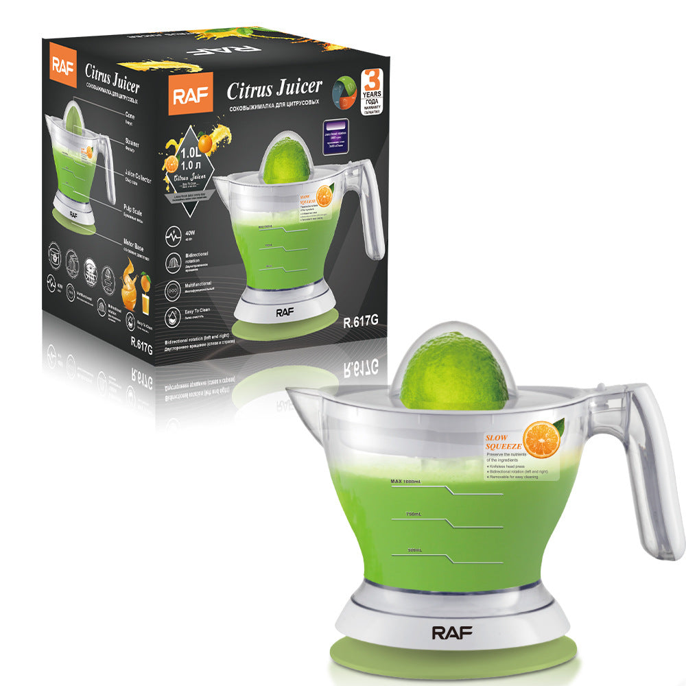 RAF EU Standard Electric Fresh Orange Juicer Household Automatic Juicer Lemon Orange Juice Machine Small Portable617 - 图片 18