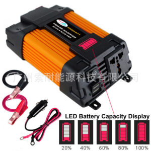 Car Converter Car Inverter300W/500W 12V Turn110V/220V Belt3.6A Double USB Mouth