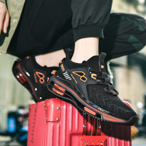 New Double Layer TPU Popcorn Big Sole Cushioning Rebound Sports Shoes Men's Fashion Light Luxury Versatile Casual Trendy Shoes