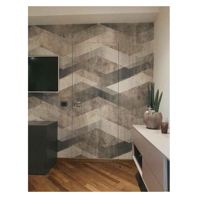 American Modern Design Interior Invisible Hinge Aluminum Frame Invisible Interior Wooden Door Home Invisible Door - 图片 5