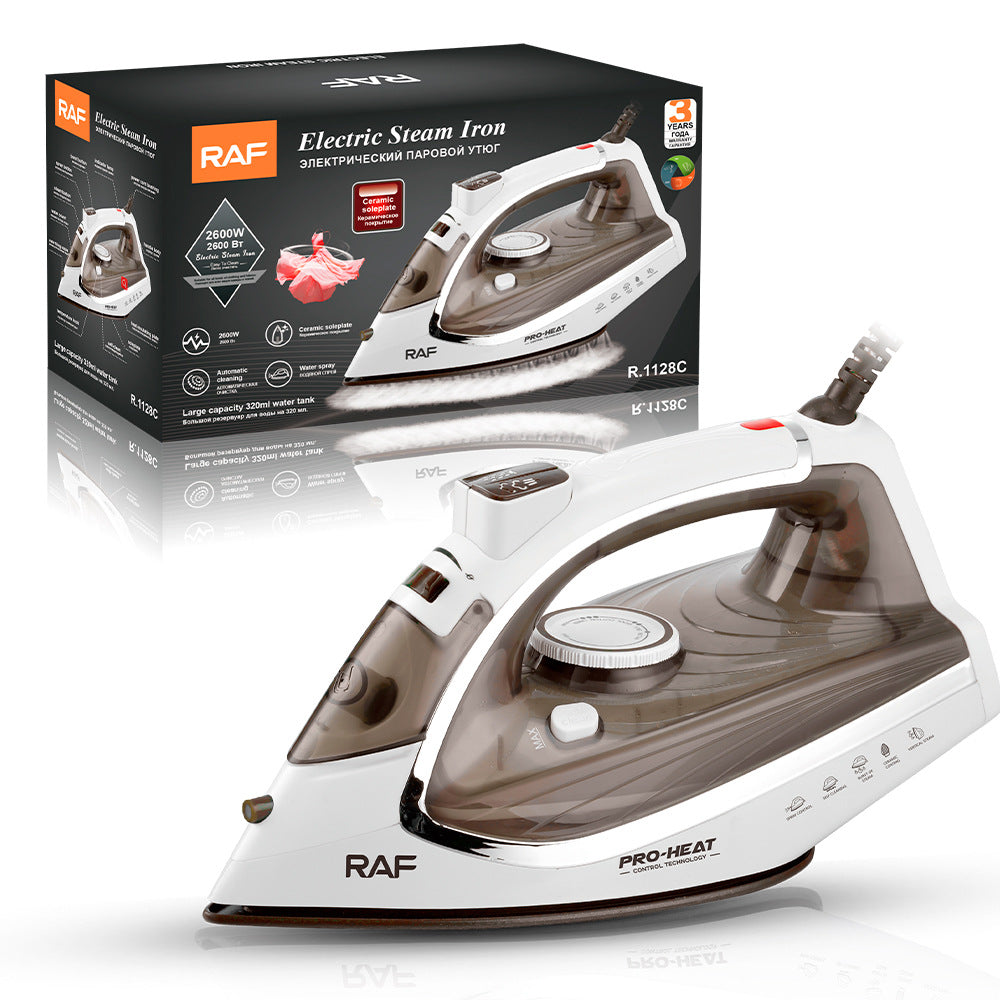 RAF European Standard Electric Iron Steam Household Electric Iron Handheld Portable Ironing Machine Multi-Function Three-Speed - 图片 3
