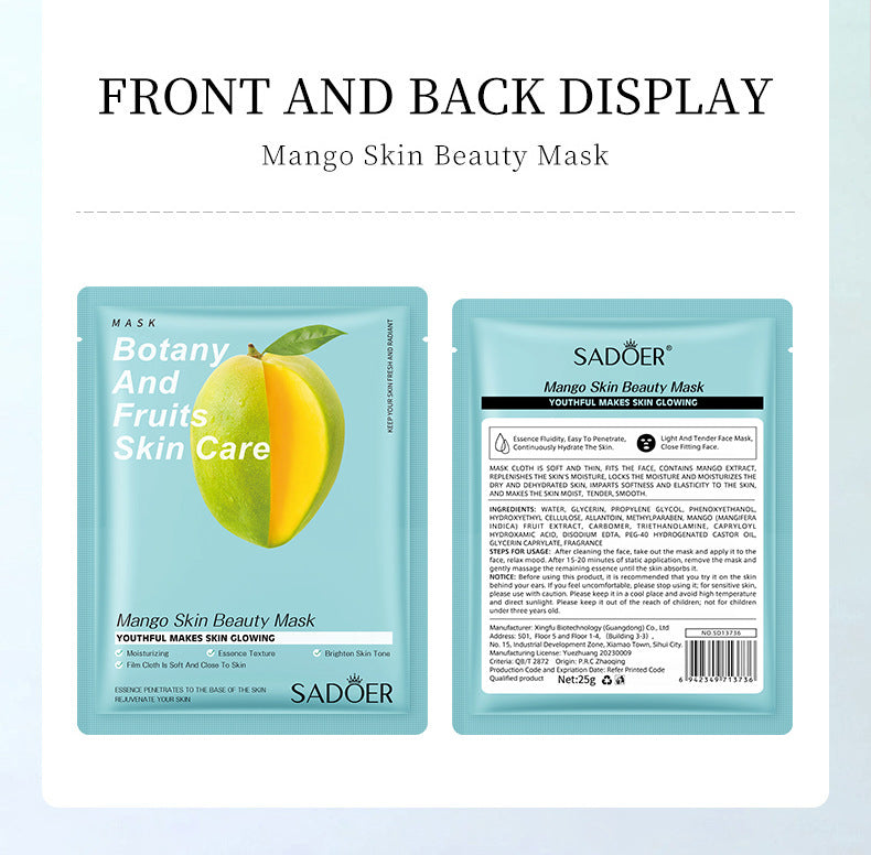 Fruit Mask SADOER Avocado Rose Hydrating Moisturizing Tablets Cross-border Foreign Trade Skincare Wholesale - 图片 51