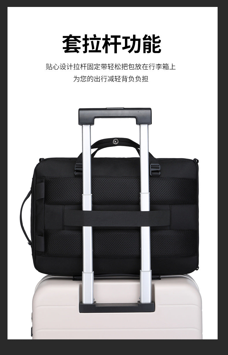 Business Computer Backpack Men's Multifunctional Large Capacity Waterproof Commuting Backpack Shoulder Portable Computer Bag - 图片 19