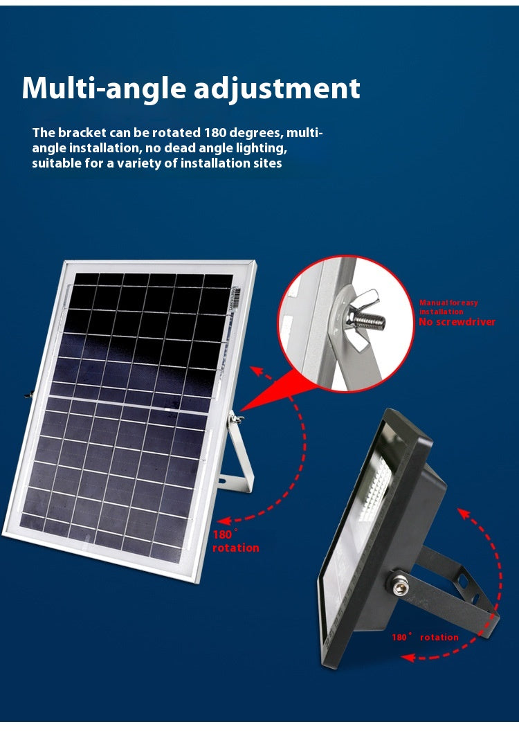 Super Bright LED Solar Flood Light Waterproof IP65 Street Light for Garden for Courtyard Stadium Outdoor Use Factory Direct - 图片 32