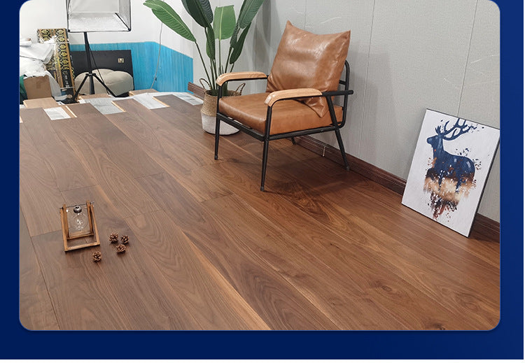 Door-to-Door Installation Old Three-Layer Large Board Pure Three-Layer Solid Wood Floor Oak Log3.0-4.0mm Underfloor Heating - 图片 156