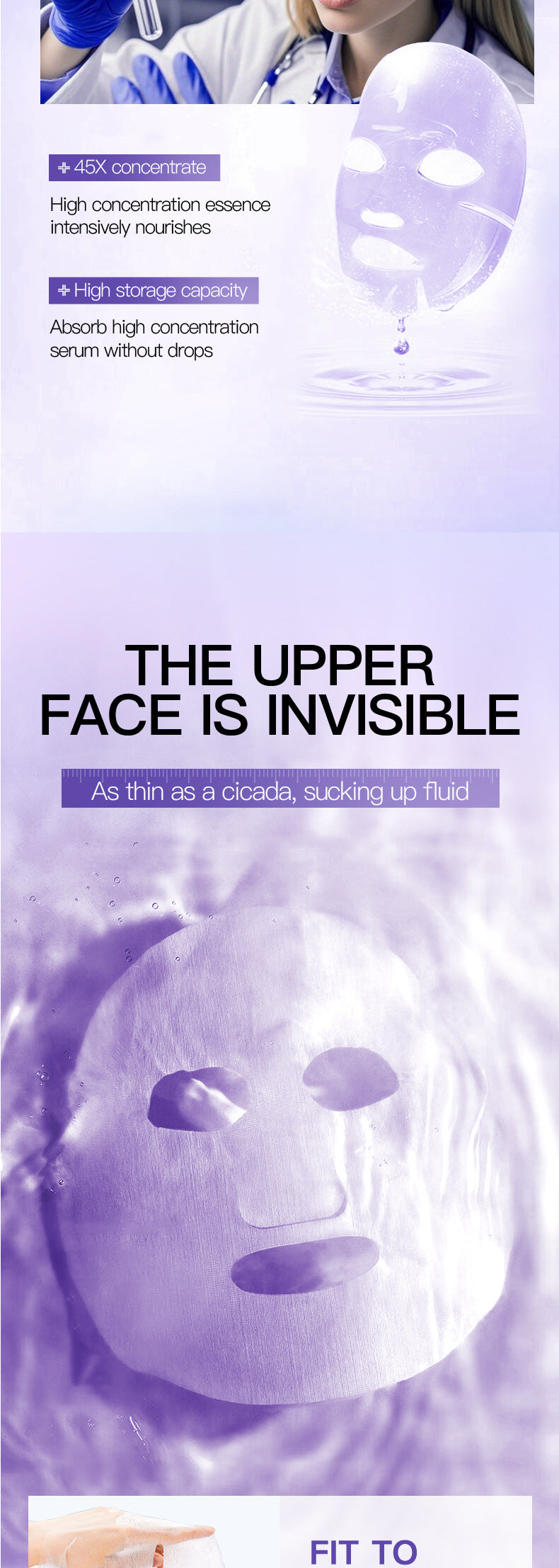 Vitamin B5Moisturizing Freeze-Dried Face Mask SADOER Moisturizing and hydrating face masks cross-border wholesale - 图片 15