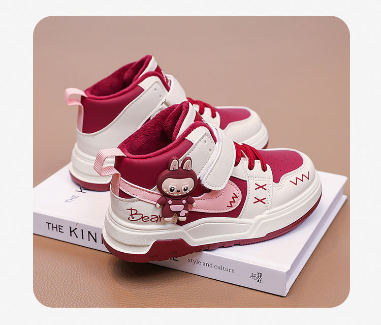 Fashion Doll Labubu Girls' Shoes Princess Shoes2025New Autumn Children's Soft Sole Casual Sports Shoes - 图片 21