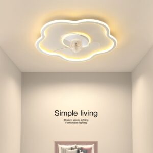 Smart Bedroom Ceiling Fan Light, Ceiling Fan Light, Simple Dining Room Ultra-thin Modern Living Room Household Electric Fan Chandelier