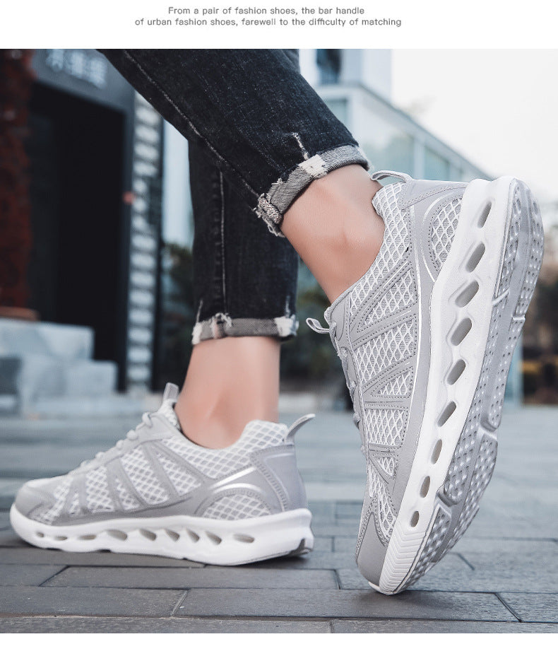 New Men's Running Shoes Large Size Mesh Breathable Casual EVA Lightweight cushioning rebound city commuter shoes - 图片 21