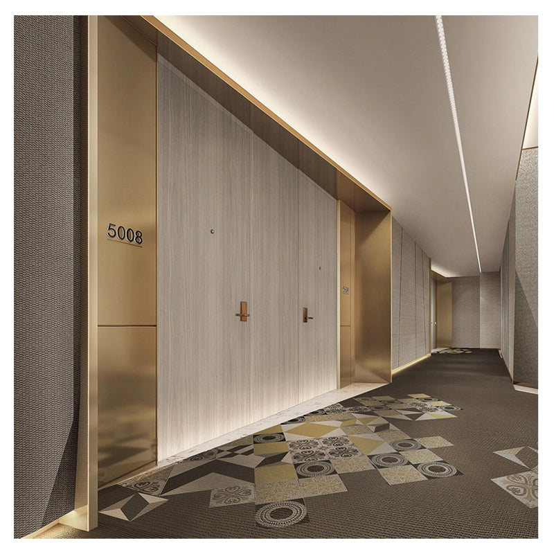 Foshan Fire Wooden Doors Design Catalogue Manufacturers Hotel Room Doors Modern Doors for Hotel - 图片 4