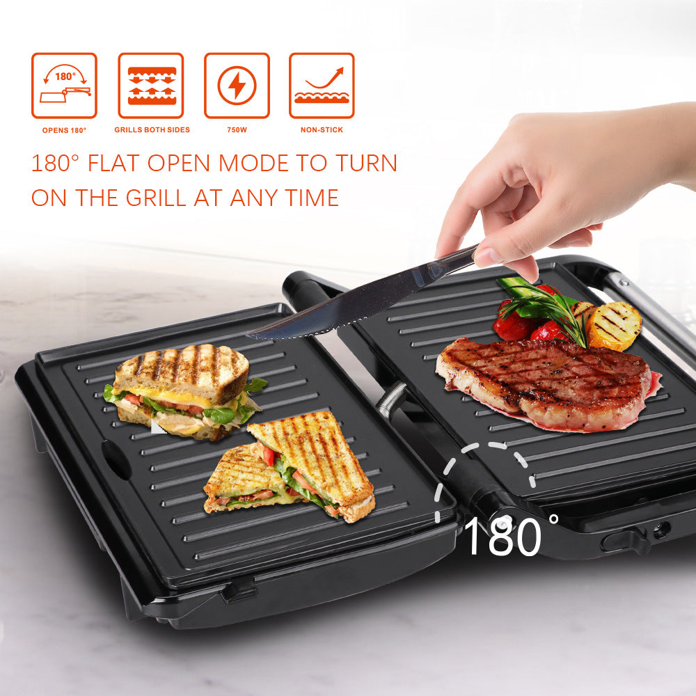 220v Steak Maker Panini Maker Breakfast Maker Grill Meat Sausage Maker Burger Bread Toaster Sandwich Maker - 图片 24