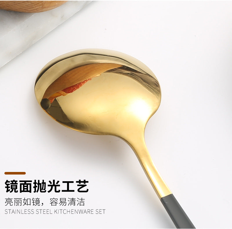 410Stainless Steel Cutlery Western Steak Knife Fork Spoon6People Serving Hotel Restaurant Portugal24Piece Suit - 图片 22